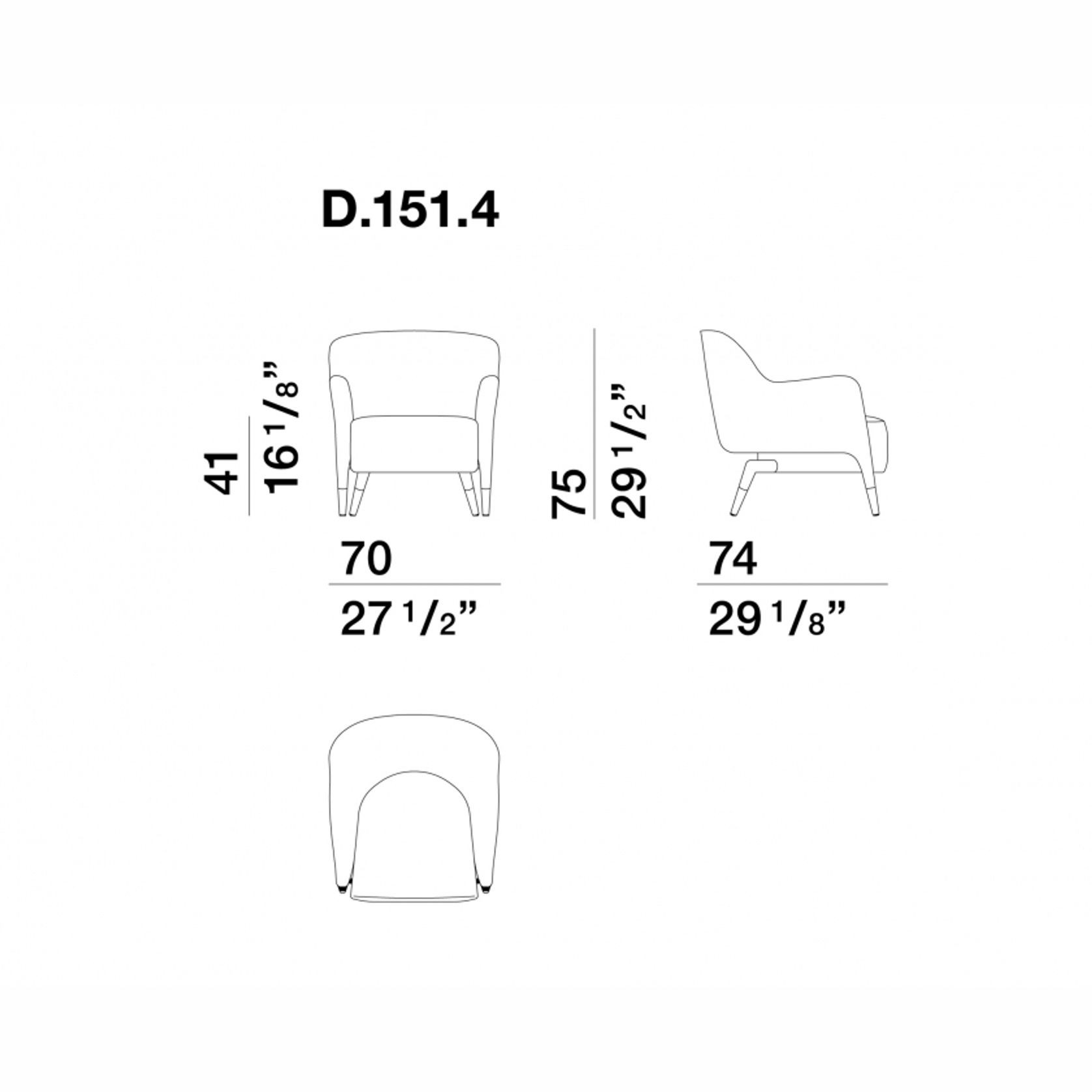 D.151.4 Armchair by Molteni&C gallery detail image