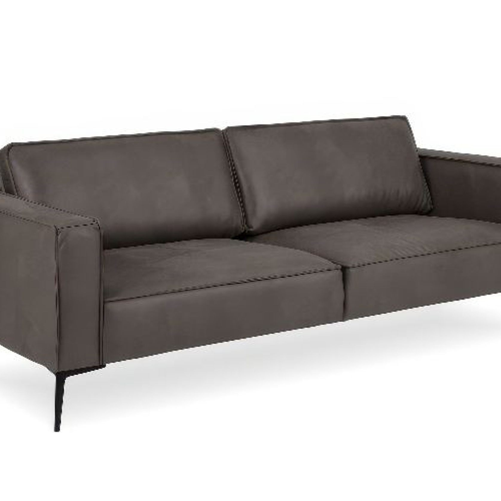 Enzo 3 Seat Sofa - Leather Mix gallery detail image
