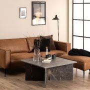 Enzo 3 Seat Sofa - Leather Mix gallery detail image