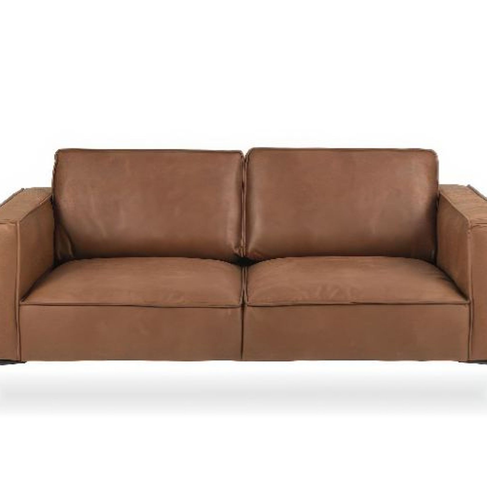 Enzo 2.5 Seat Sofa - Colorado Tan Leather Mix gallery detail image