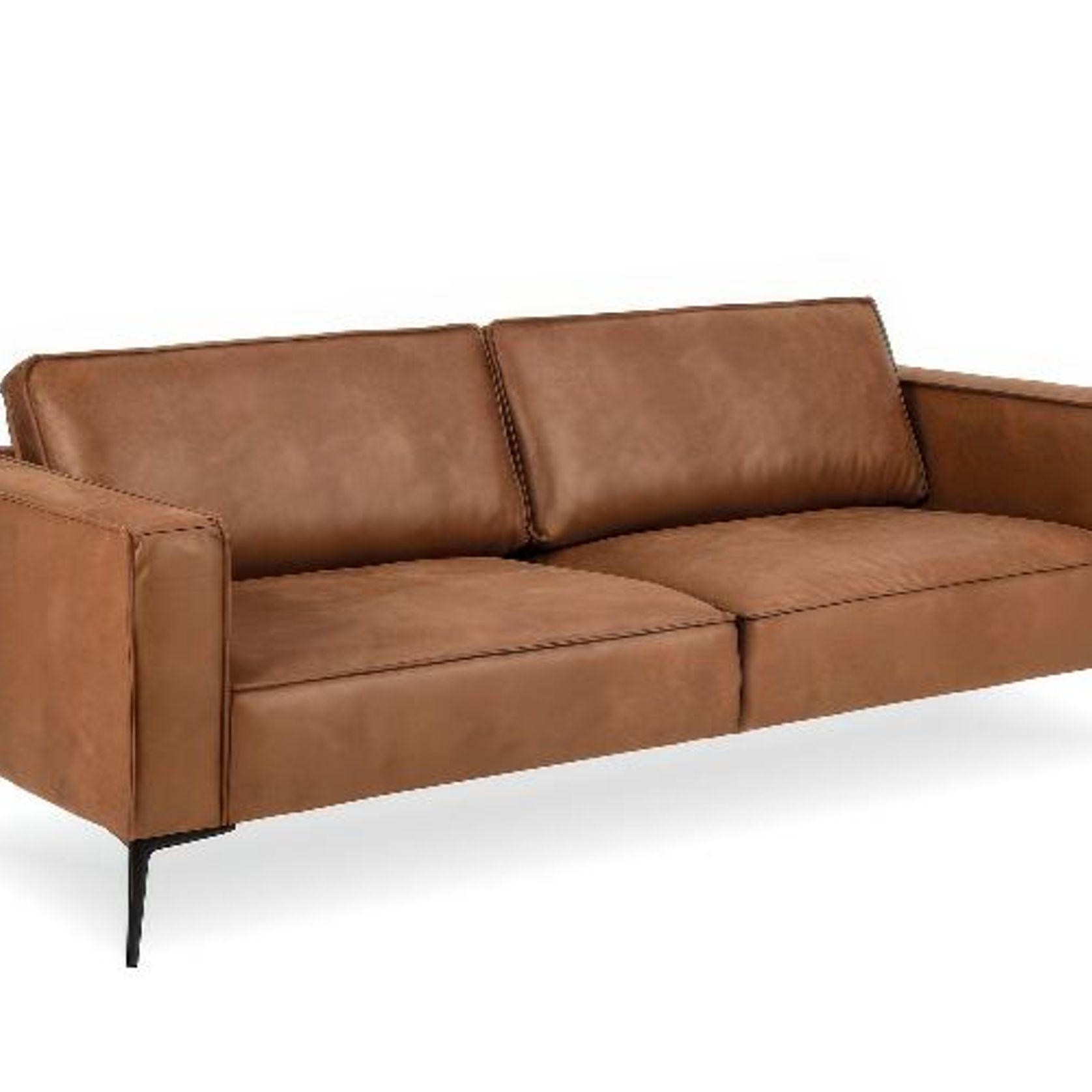 Enzo 3 Seat Sofa - Leather Mix gallery detail image