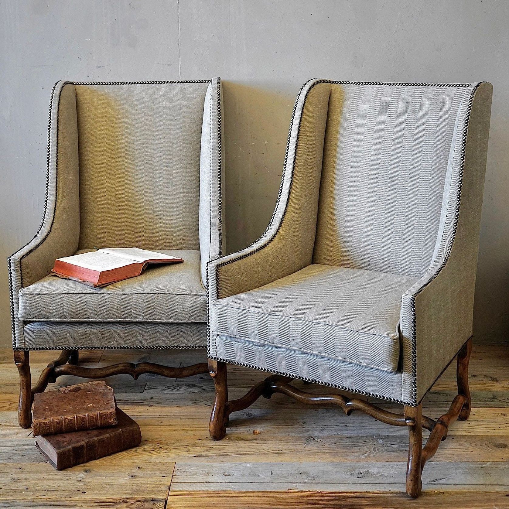 French Louis XIII Armchairs (Pair) gallery detail image