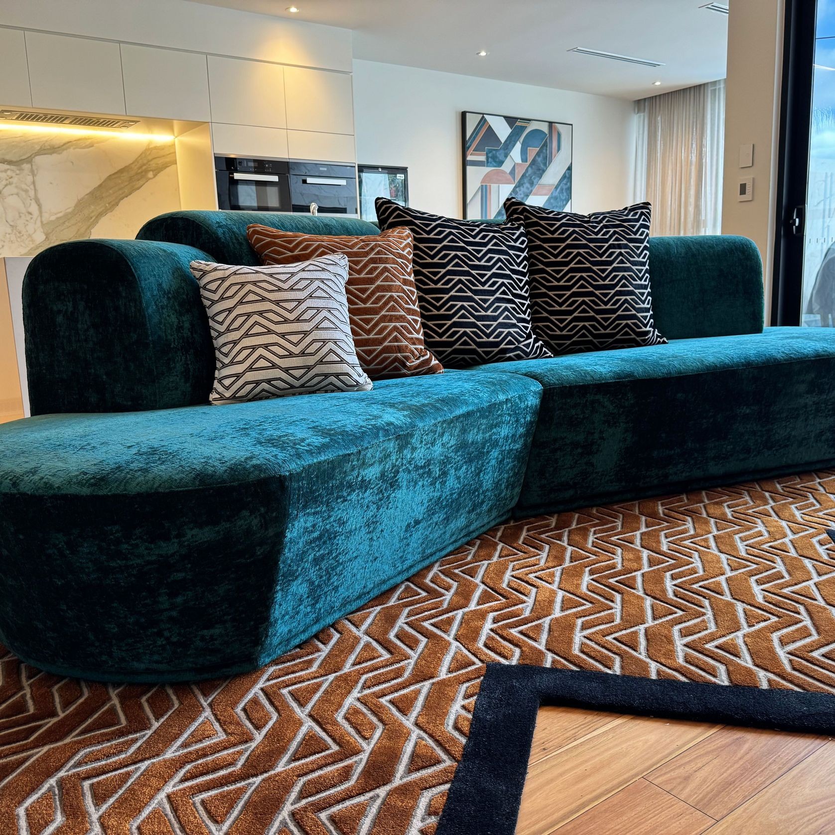 Mid Century Modern Lounge Sofa gallery detail image