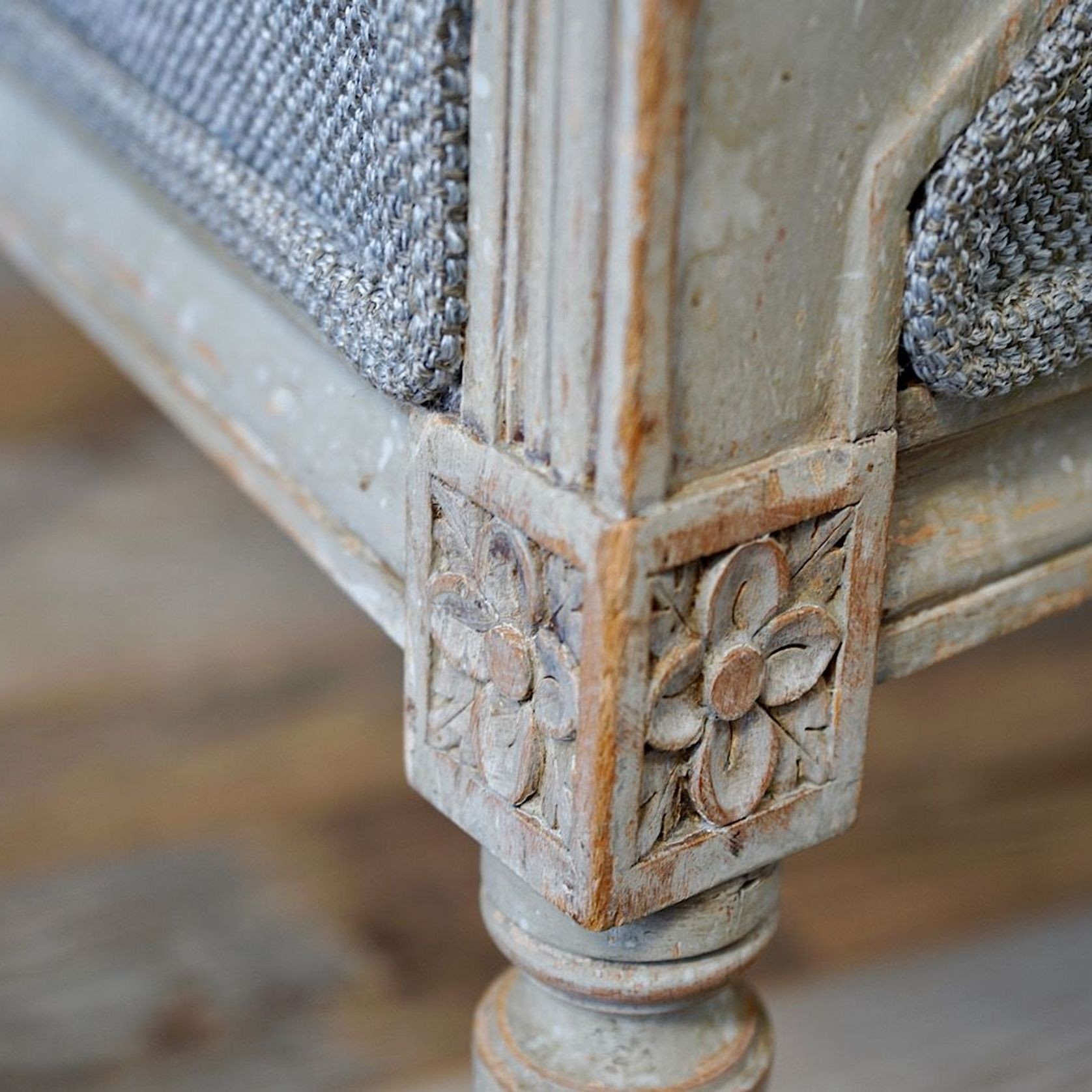 French Louis XVI Painted Armchairs (Pair) gallery detail image