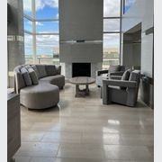 Mid Century Minimalist Curved Sofa gallery detail image