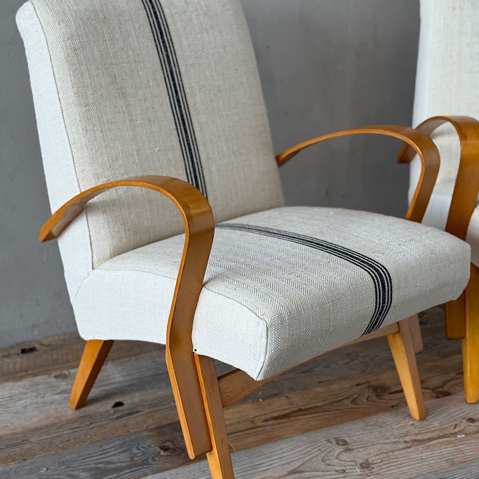 Mid Century Bentwood Lounge Chairs gallery detail image