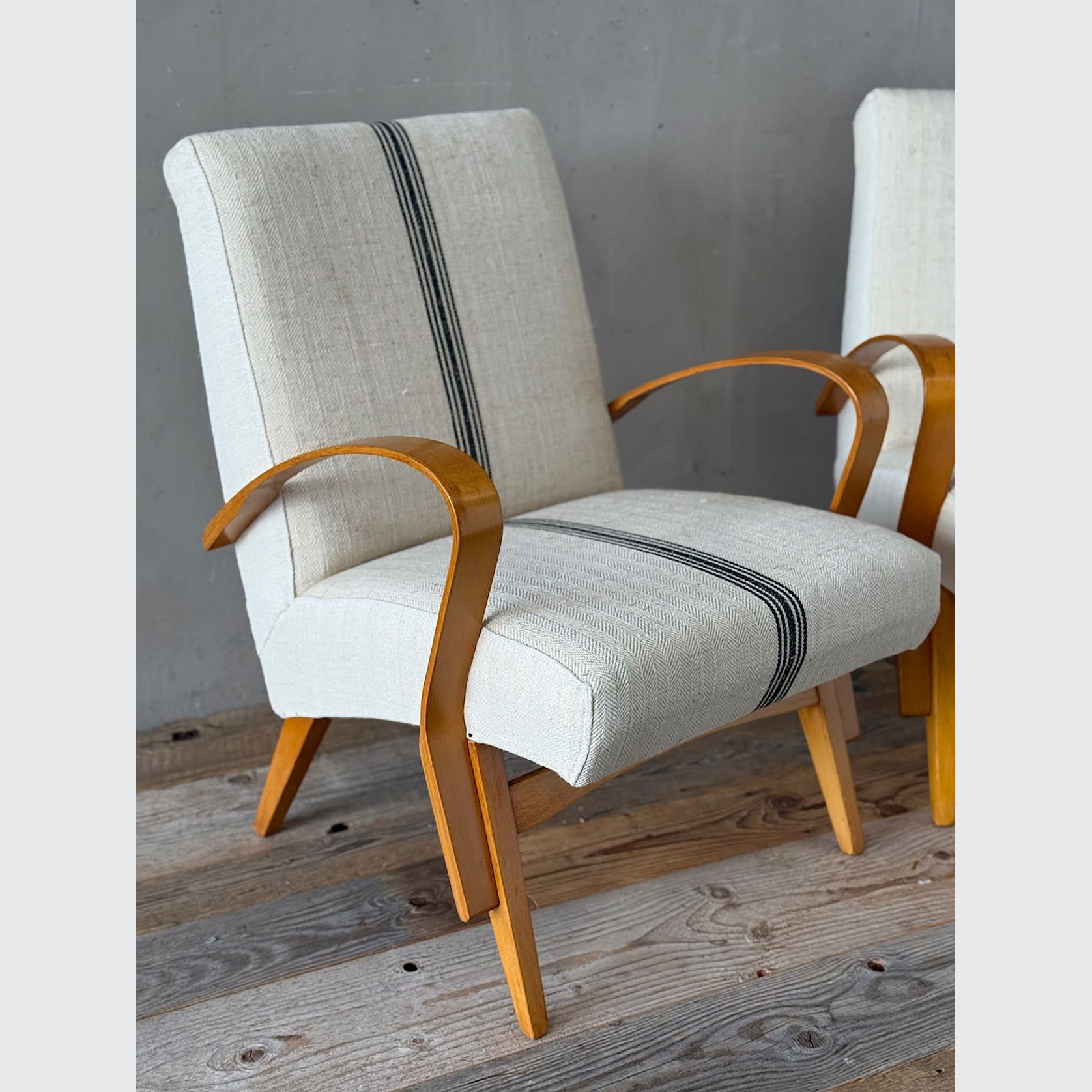 Mid Century Bentwood Lounge Chairs gallery detail image