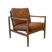 Bailey Leather Chair | Saddle gallery detail image