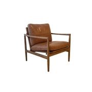 Bailey Leather Chair | Saddle gallery detail image