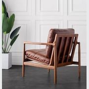 Bailey Leather Armchair - Saddle gallery detail image