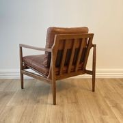 Bailey Leather Chair | Saddle gallery detail image