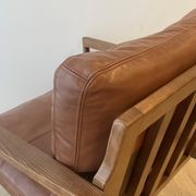 Bailey Leather Chair | Saddle gallery detail image