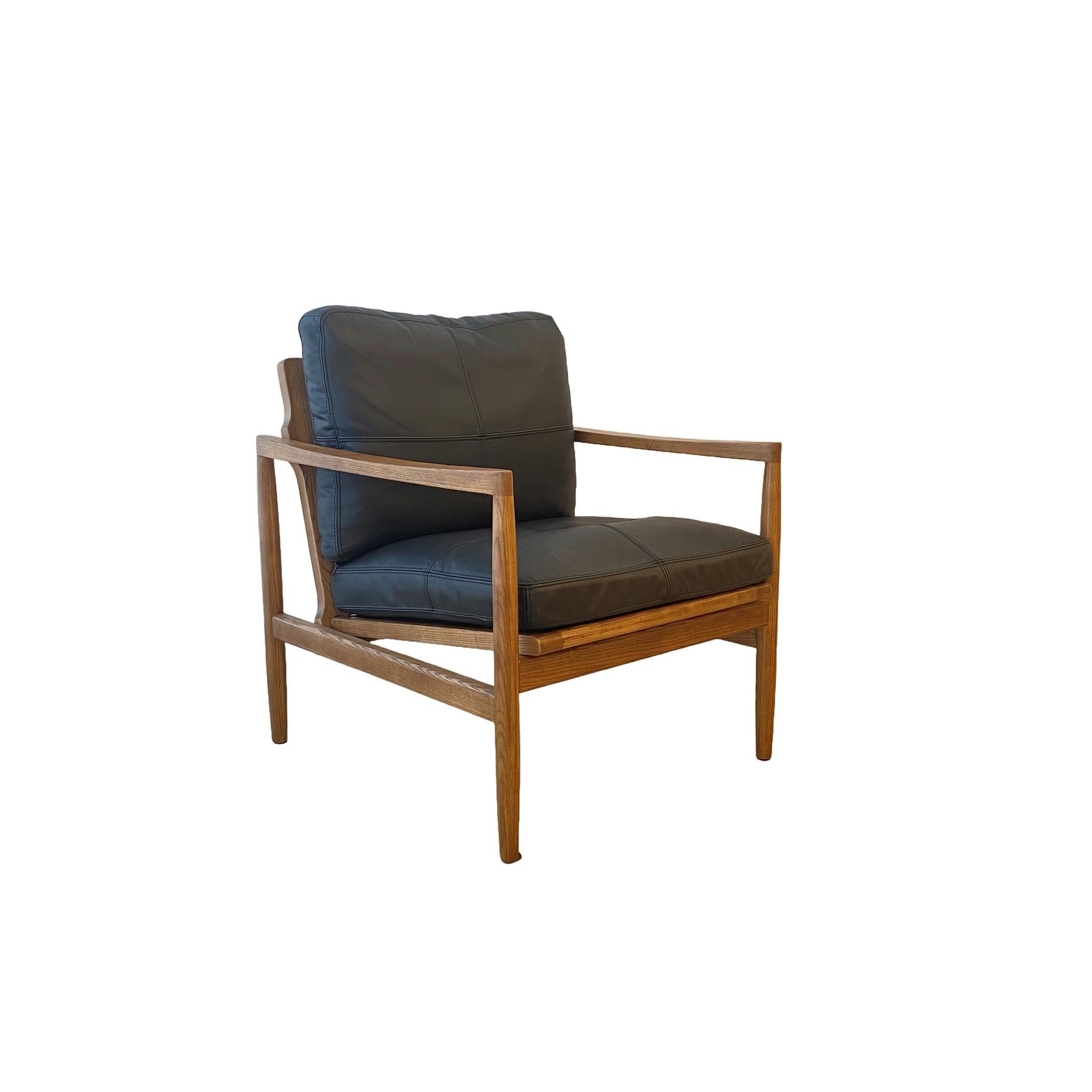 Bailey Leather Chair | Black gallery detail image