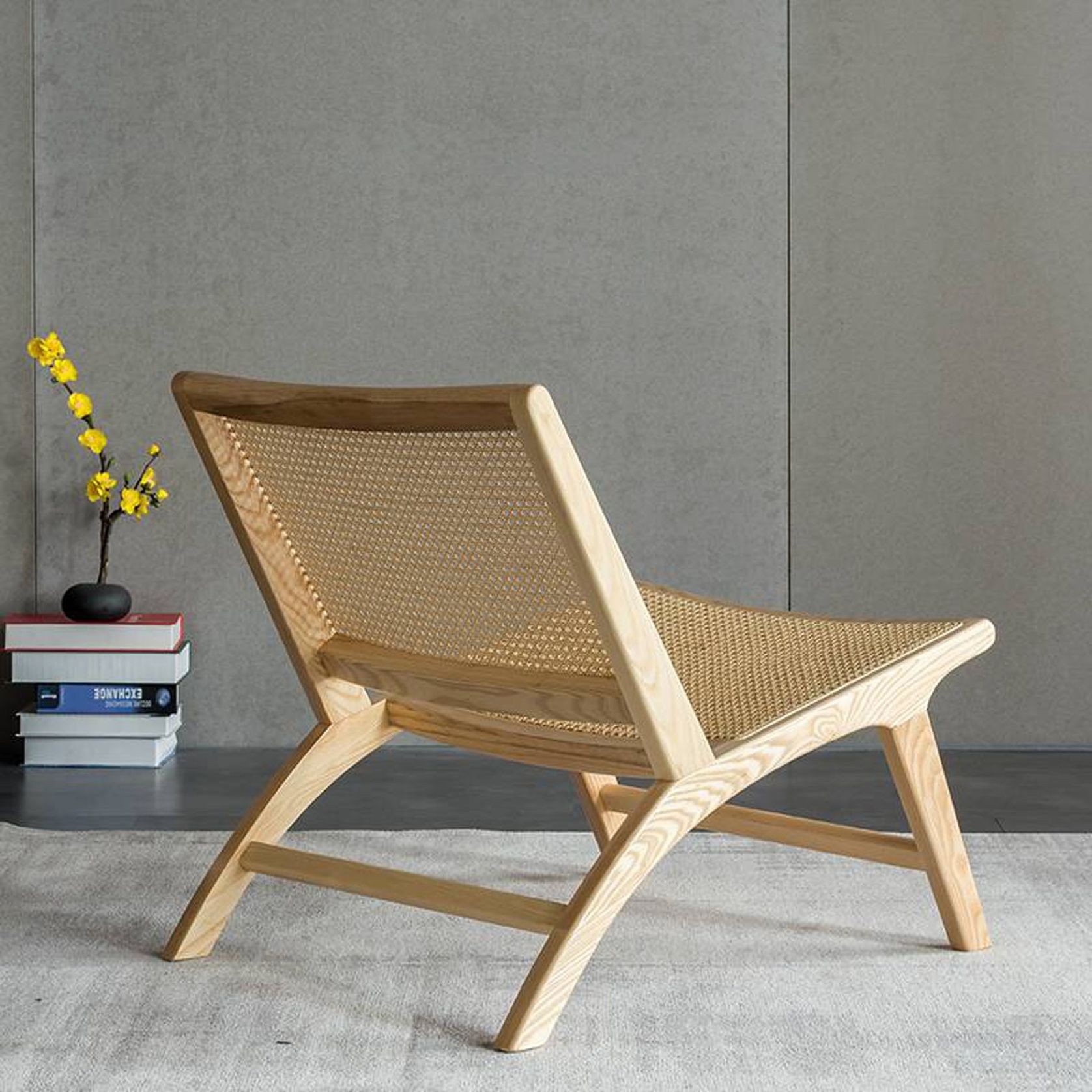 Zara Natural Rattan Lounge Chair gallery detail image