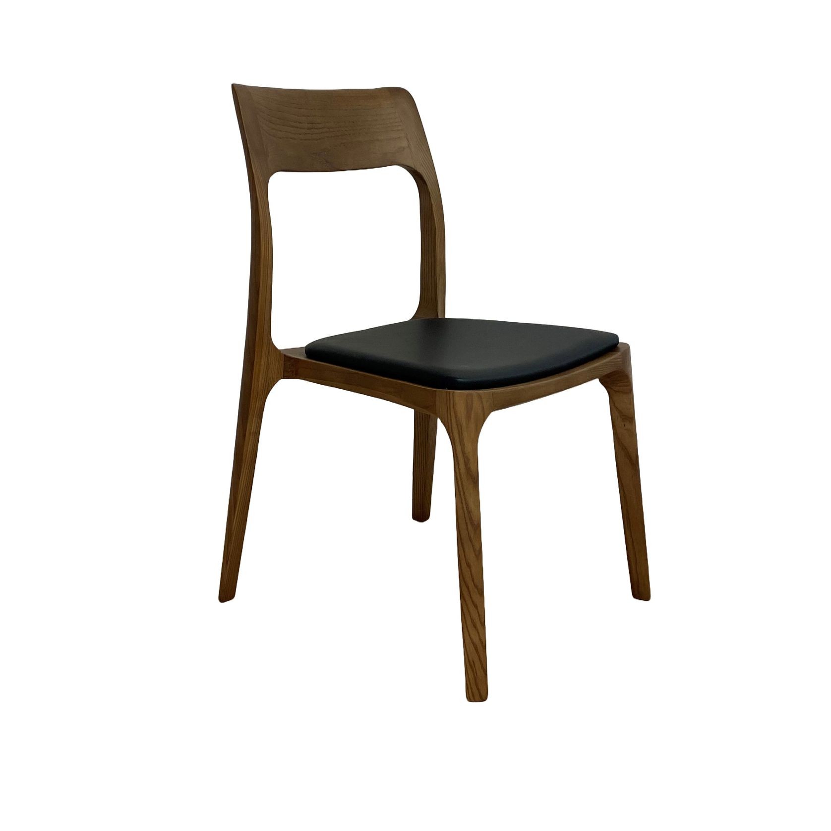 Ashton Leather Dining Chair | Black gallery detail image