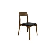 Ashton Leather Dining Chair | Black gallery detail image