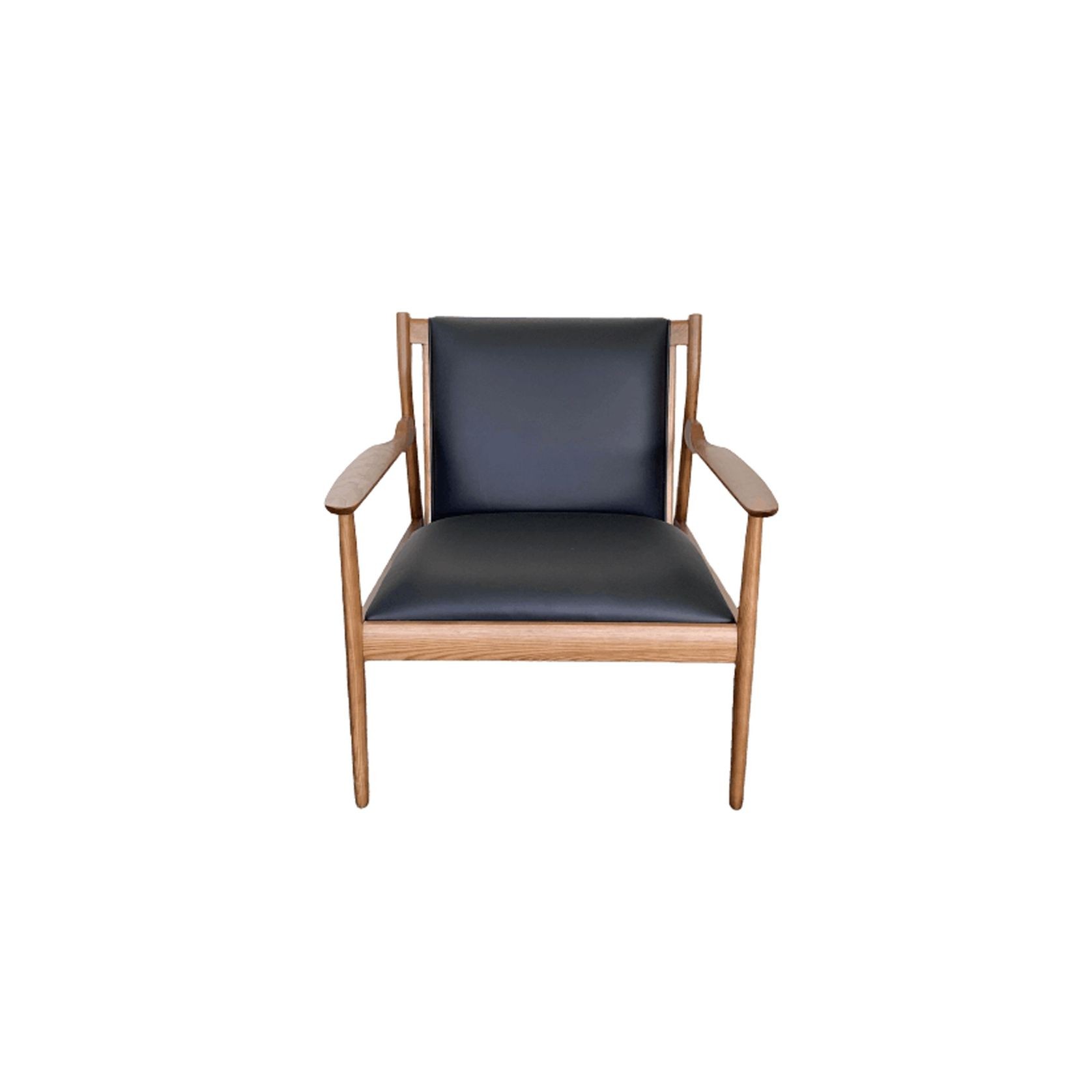 Romano Mid-Century Modern Armchair Black gallery detail image