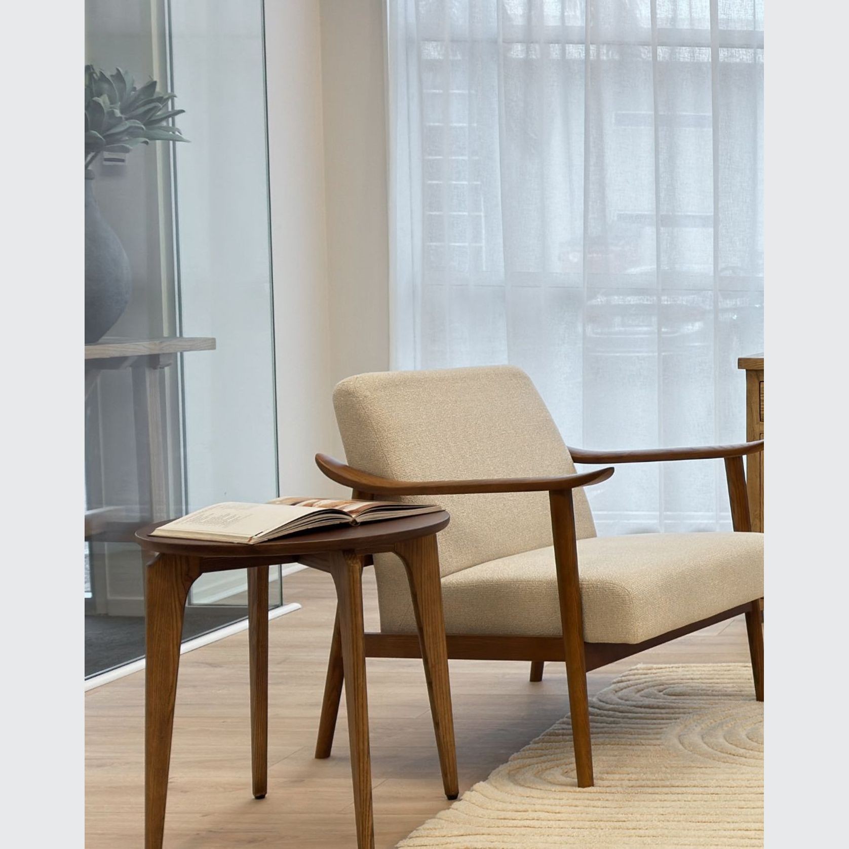 Spencer Mid-Century Chair | Sand gallery detail image