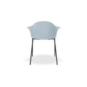 Pebble Armchair Pale Blue with Shell Seat - Natural Beechwood Base gallery detail image