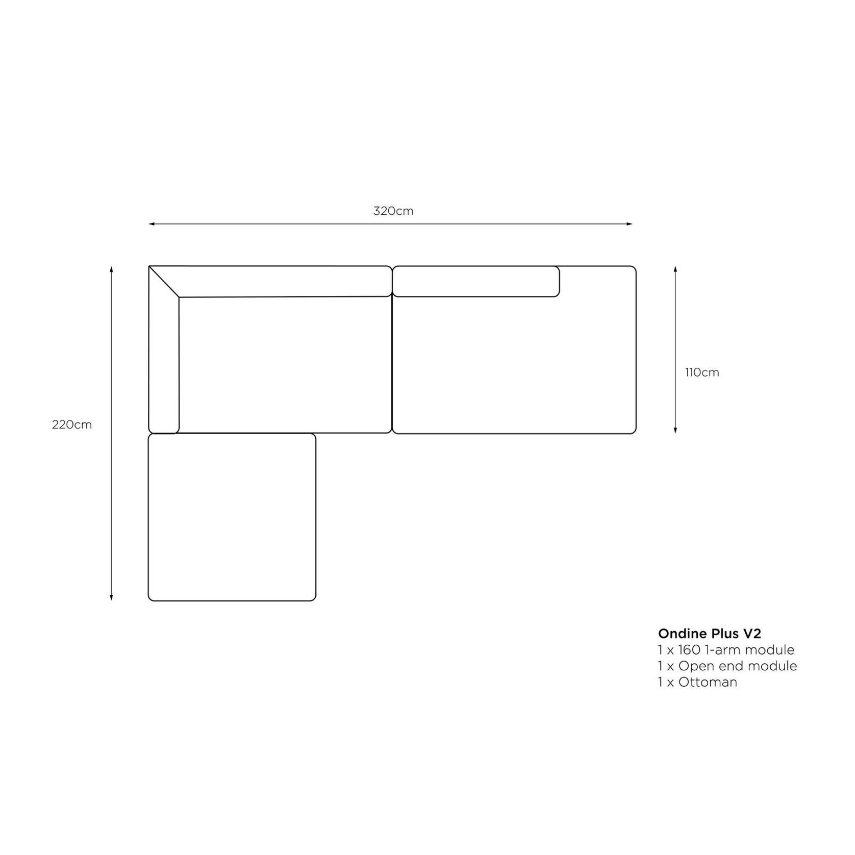 Ondine Plus Modular Sofa gallery detail image