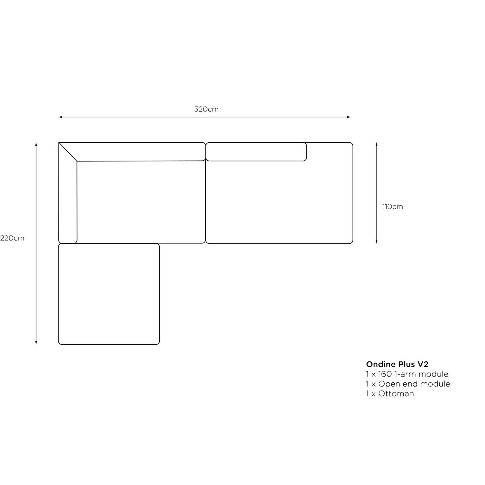 Ondine Plus Modular Sofa gallery detail image