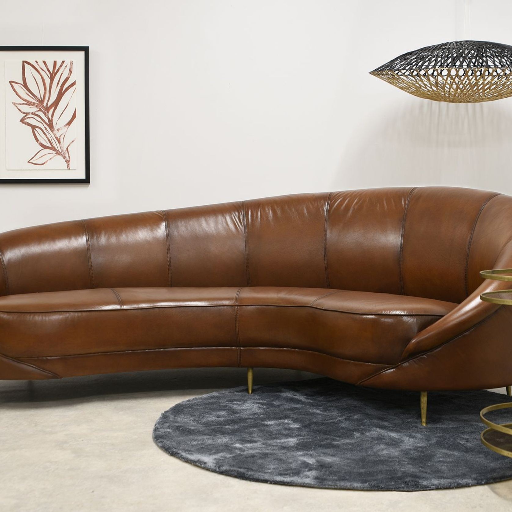 PURE Jane Leather Sofa gallery detail image