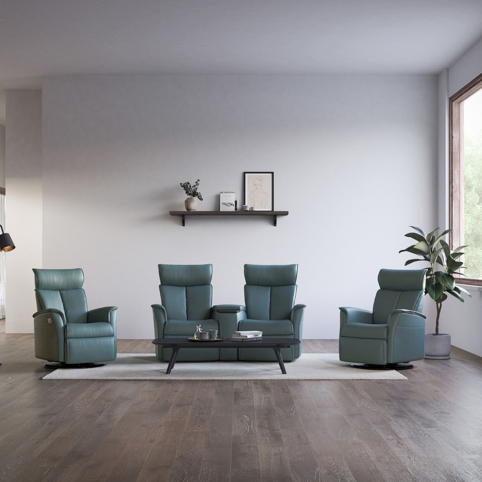 Duke Home Theater Reclining Sofa gallery detail image