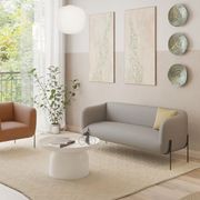 Belle Lounge Chair - Terracotta Rust - Brushed Matt Gold Legs gallery detail image