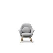Swoon Lounge Chair Petit Wood base by Fredericia gallery detail image