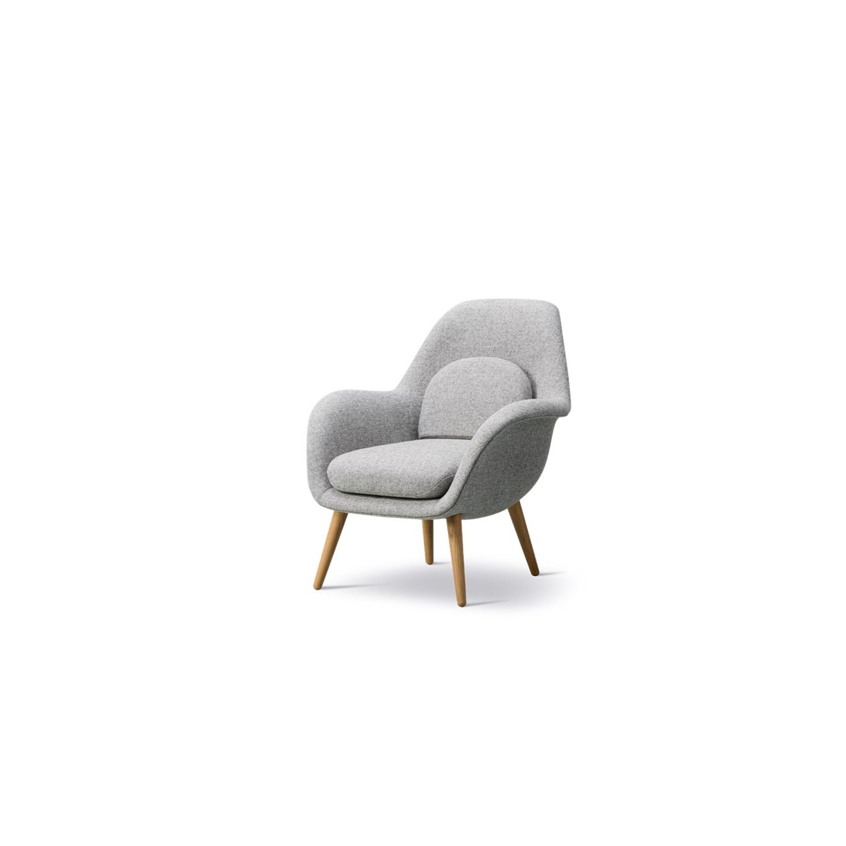 Swoon Lounge Chair Petit Wood base by Fredericia gallery detail image