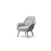 Swoon Lounge Chair Petit Wood base by Fredericia gallery detail image