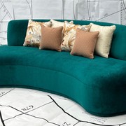Contemporary Luxury Curved Sofa gallery detail image