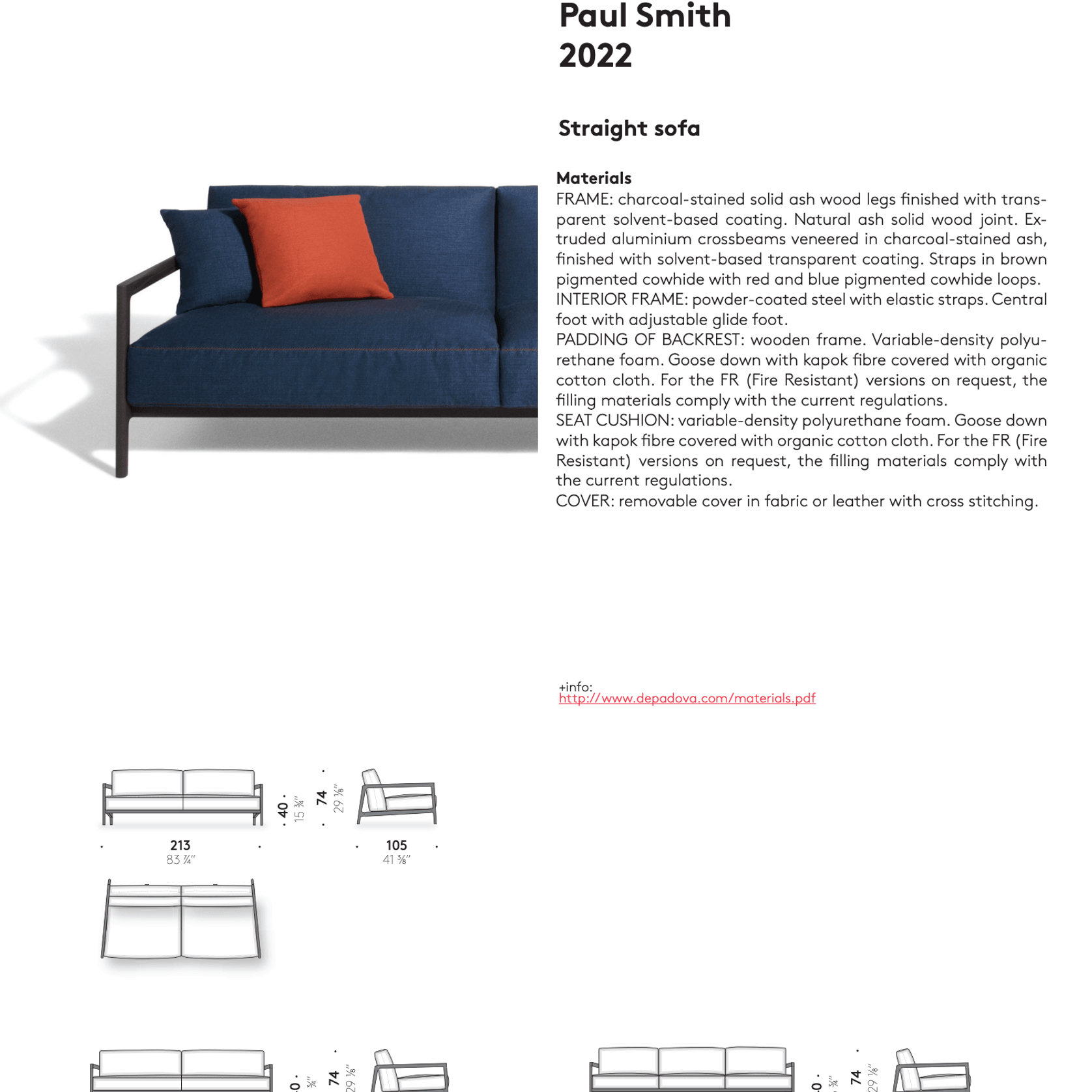 Everyday Life Open Sofa by DePadova gallery detail image