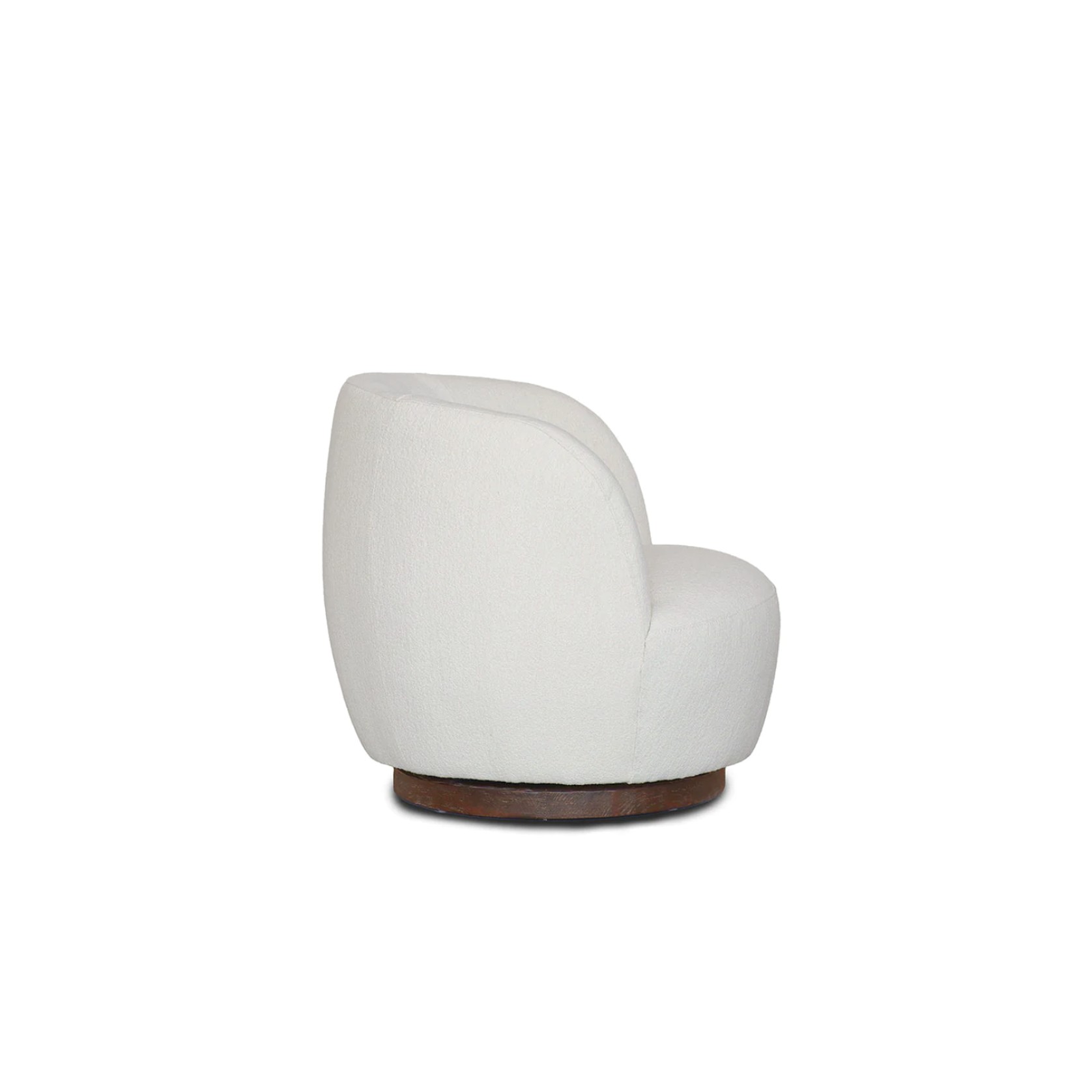 Mid Century Linen Swivel Chair gallery detail image