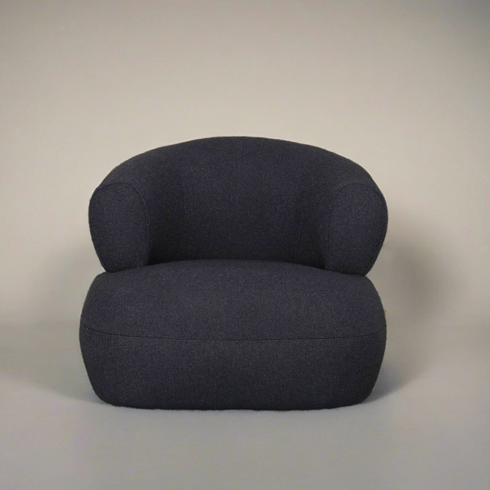 Boucle Bubble Chair- Charcoal gallery detail image