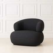 Boucle Bubble Chair- Charcoal gallery detail image