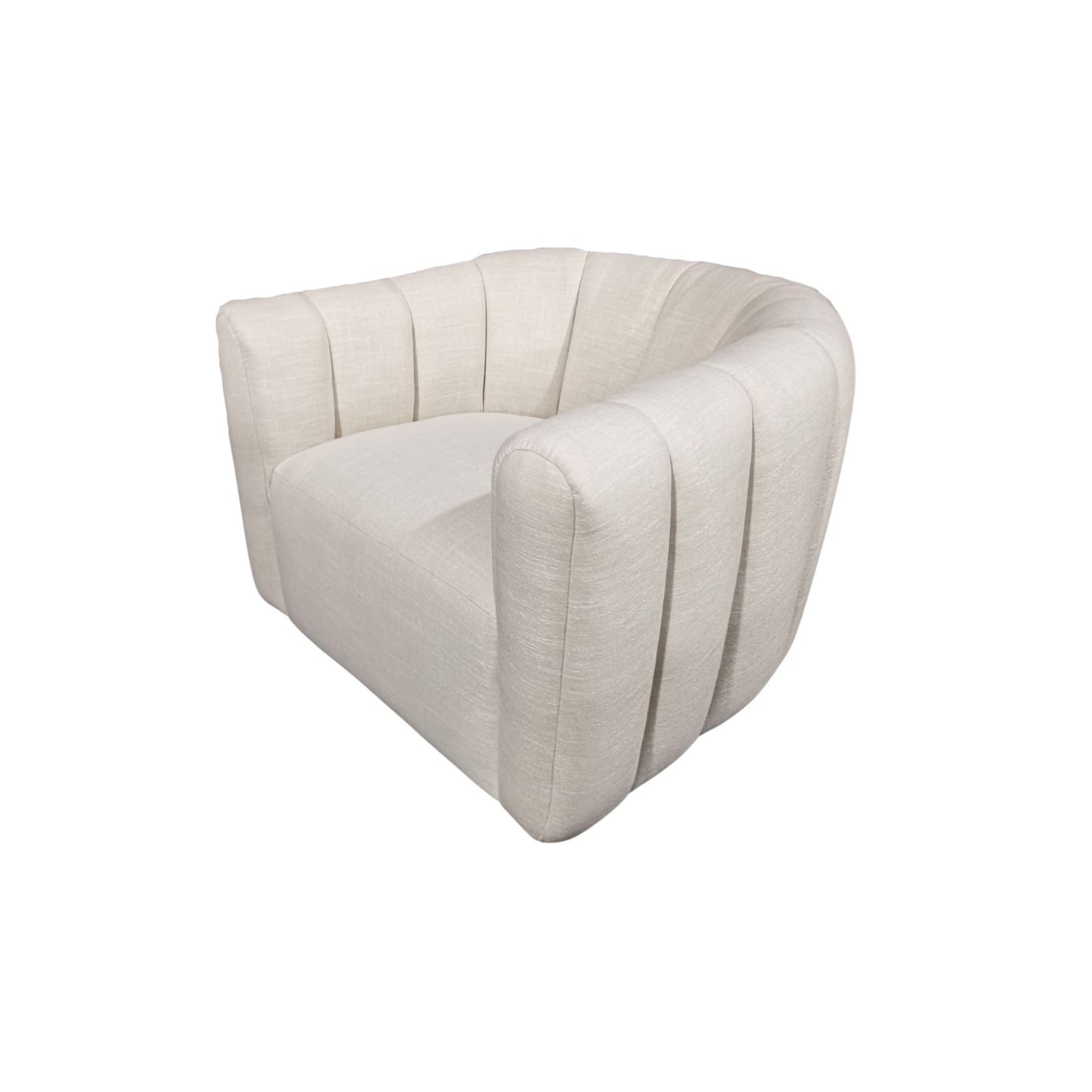 Channelled Swivel Armchair gallery detail image