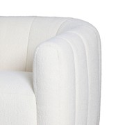 Channelled Boucle Swivel Armchair gallery detail image