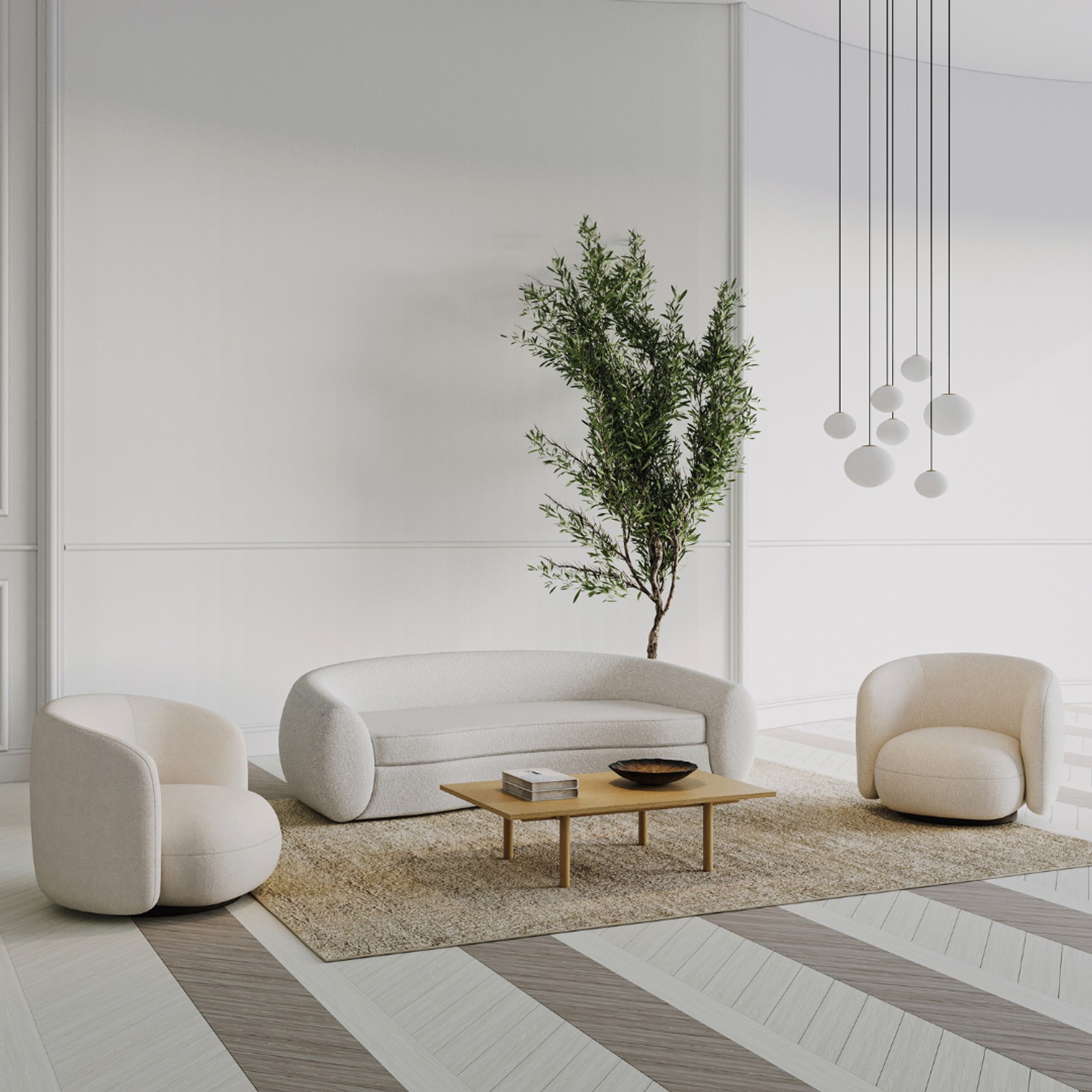 Form Boucle Swivel Chair gallery detail image
