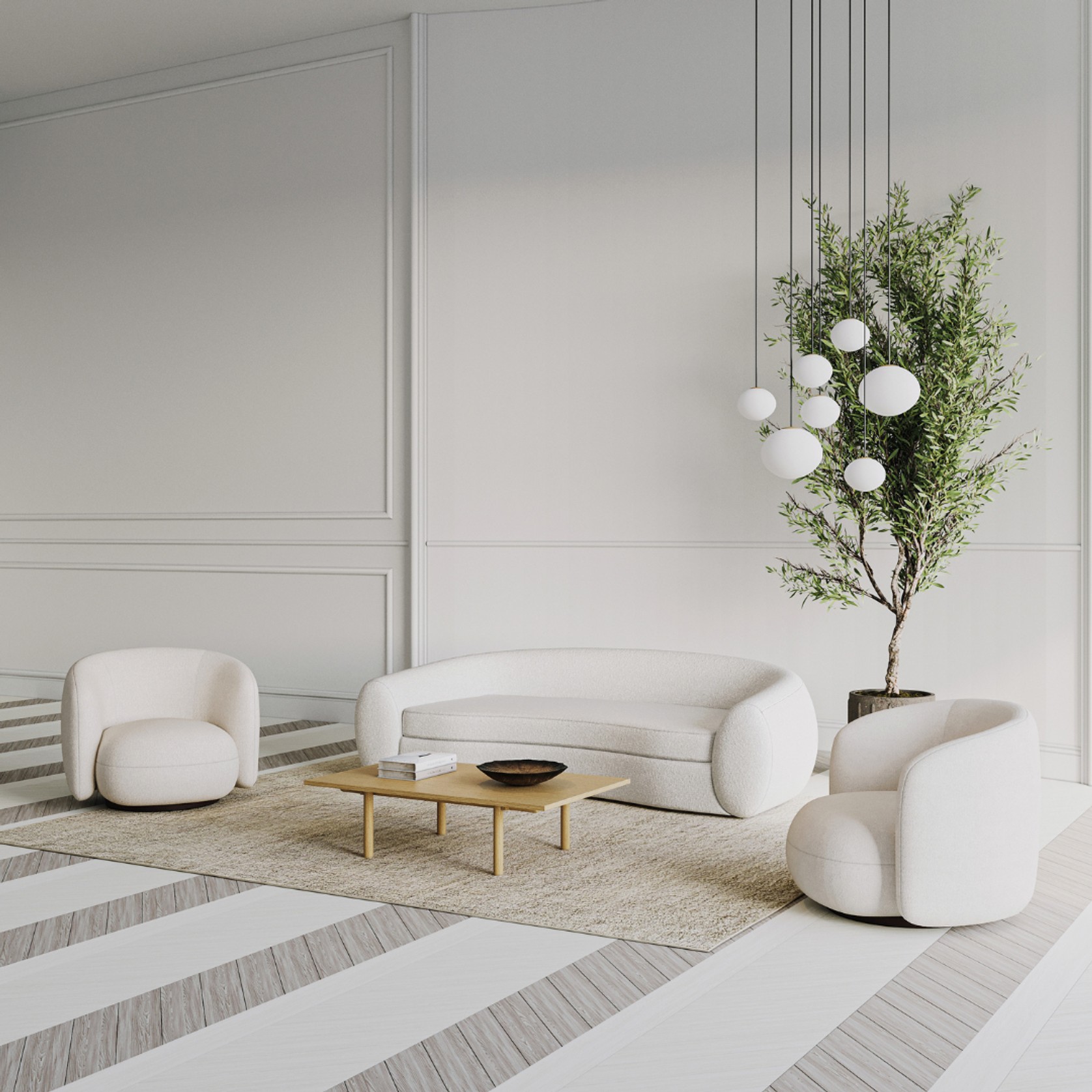 Form Boucle Swivel Chair gallery detail image