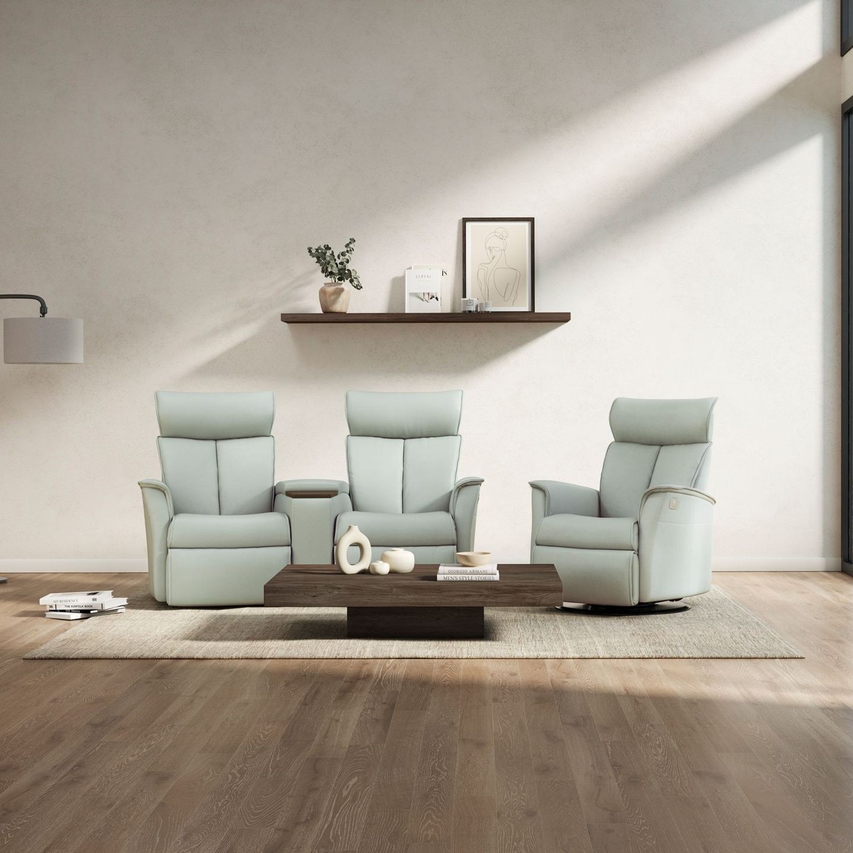Duke Home Theater Reclining Sofa gallery detail image