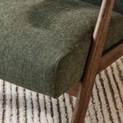 Webster Green Occasional Chair | Rustic Walnut gallery detail image
