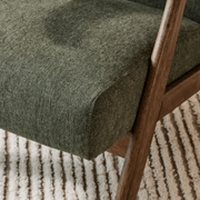 Webster Green Occasional Chair | Rustic Walnut gallery detail image