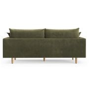 Byron 3 Seater Fabric Sofa | Feather Filled | Wattle Green gallery detail image