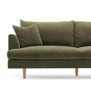Byron 3 Seater Fabric Sofa | Feather Filled | Wattle Green gallery detail image