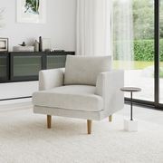 Jaspa Sofa Armchair | Biscuit Linen gallery detail image