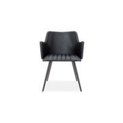 Andorra Arm Chair Vintage Black Seat gallery detail image