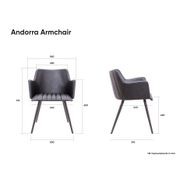 Andorra Arm Chair Vintage Tan Seat gallery detail image