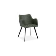 Andorra Arm Chair Vintage Green Seat gallery detail image