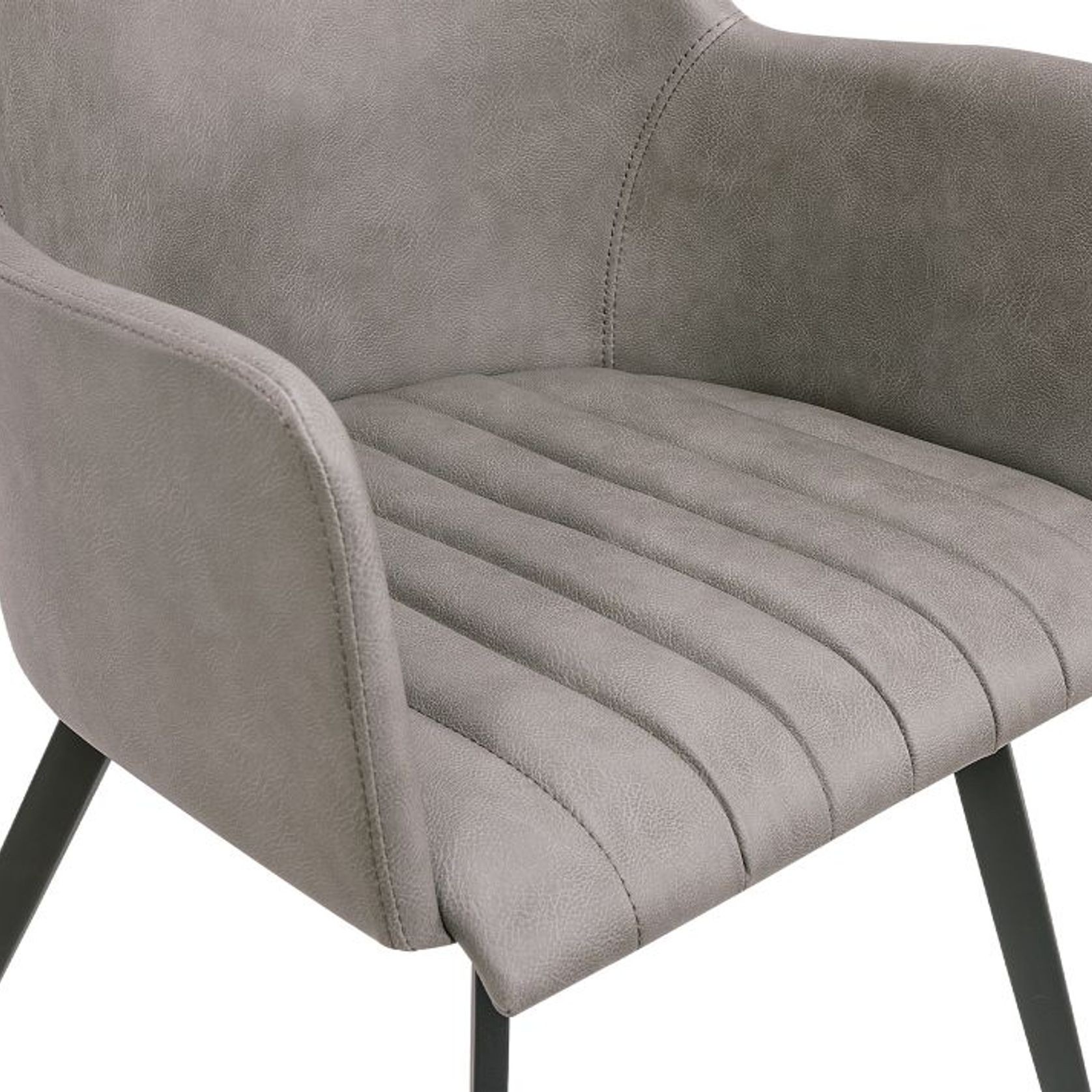 Andorra Arm Chair Vintage Grey Seat gallery detail image